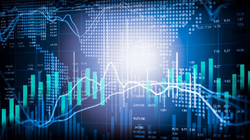 Stock,Market,Or,Forex,Trading,Graph,And,Candlestick,Chart,Suitable